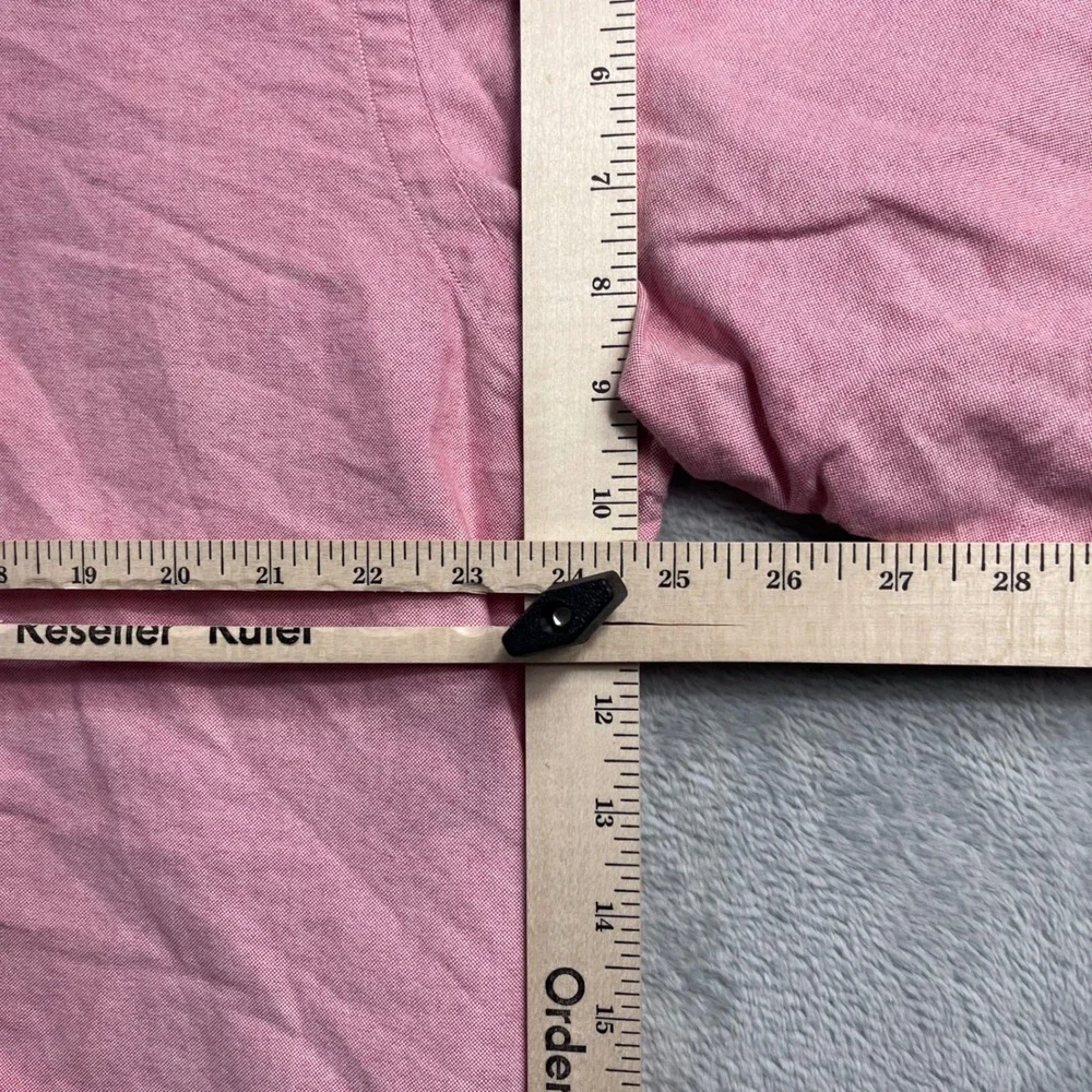 Ralph Lauren Blake Mens Large Pink Short Sleeve Oxford Button Down Shirt